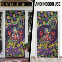 Mardi Gras Crawfish Door Cover Let's Mardi Y'all - Wonder Print Shop