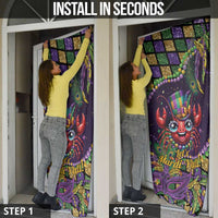 Mardi Gras Crawfish Door Cover Let's Mardi Y'all - Wonder Print Shop