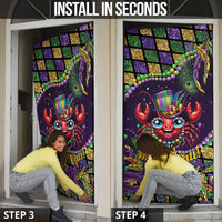Mardi Gras Crawfish Door Cover Let's Mardi Y'all - Wonder Print Shop