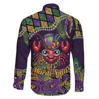 Mardi Gras Crawfish Family Matching Off Shoulder Short Dress and Hawaiian Shirt Let's Mardi Y'all - Wonder Print Shop