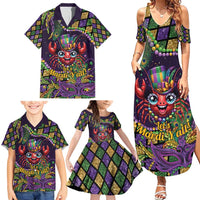 Mardi Gras Crawfish Family Matching Summer Maxi Dress and Hawaiian Shirt Let's Mardi Y'all - Wonder Print Shop