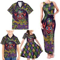 Mardi Gras Crawfish Family Matching Tank Maxi Dress and Hawaiian Shirt Let's Mardi Y'all - Wonder Print Shop