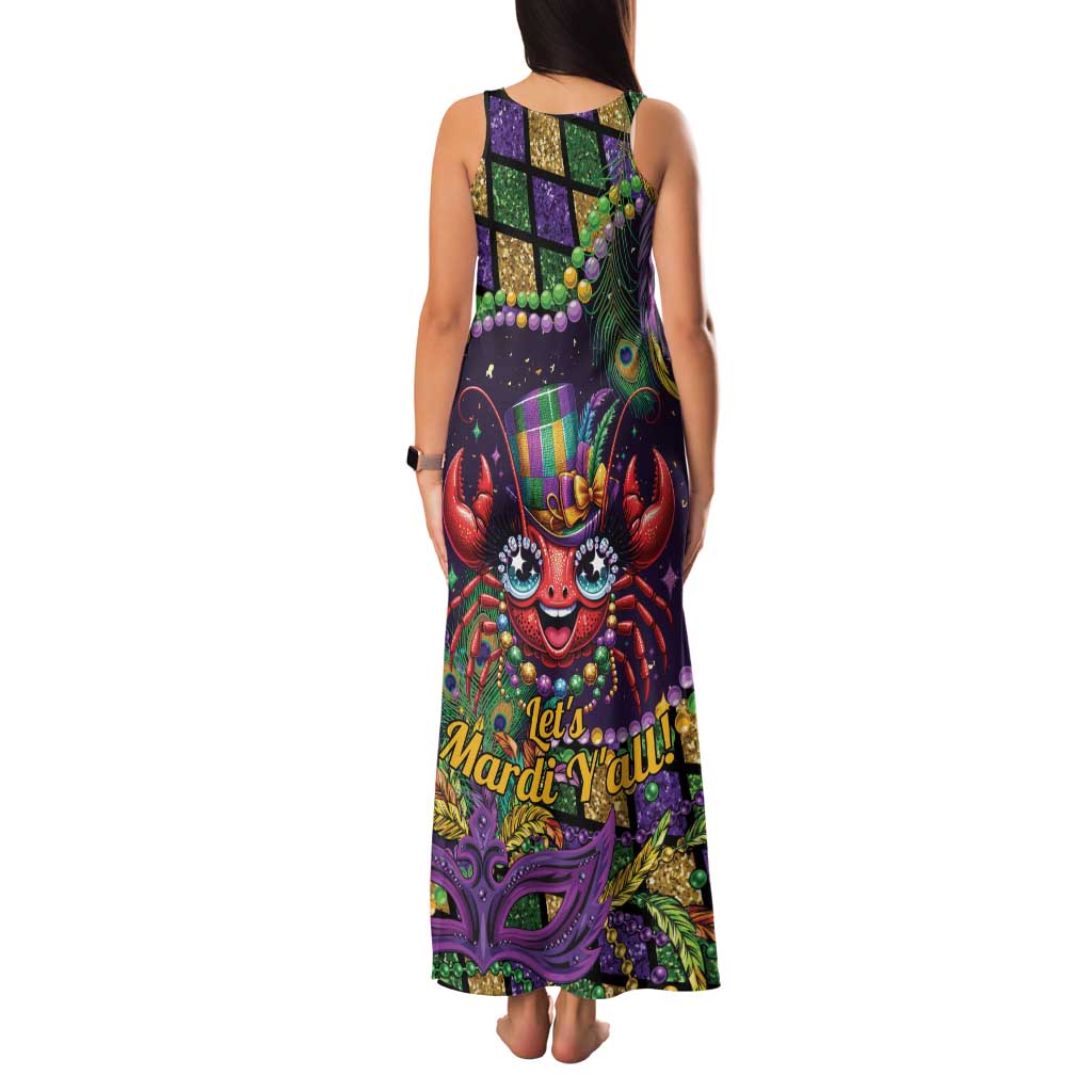 Mardi Gras Crawfish Family Matching Tank Maxi Dress and Hawaiian Shirt Let's Mardi Y'all - Wonder Print Shop