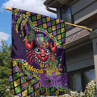 Mardi Gras Crawfish Garden Flag Let's Mardi Y'all - Wonder Print Shop