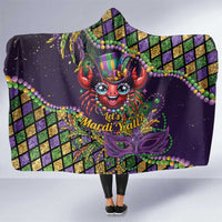 Mardi Gras Crawfish Hooded Blanket Let's Mardi Y'all - Wonder Print Shop