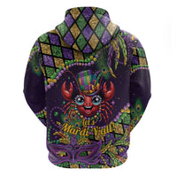 Mardi Gras Crawfish Hoodie Let's Mardi Y'all - Wonder Print Shop