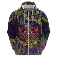 Mardi Gras Crawfish Hoodie Let's Mardi Y'all - Wonder Print Shop