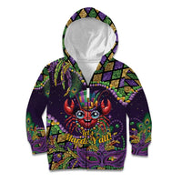 Mardi Gras Crawfish Kid Hoodie Let's Mardi Y'all - Wonder Print Shop
