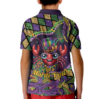 Mardi Gras Crawfish Kid Polo Shirt Let's Mardi Y'all - Wonder Print Shop