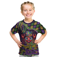 Mardi Gras Crawfish Kid T Shirt Let's Mardi Y'all - Wonder Print Shop