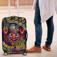 Mardi Gras Crawfish Luggage Cover Let's Mardi Y'all - Wonder Print Shop