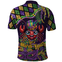 Mardi Gras Crawfish Polo Shirt Let's Mardi Y'all - Wonder Print Shop