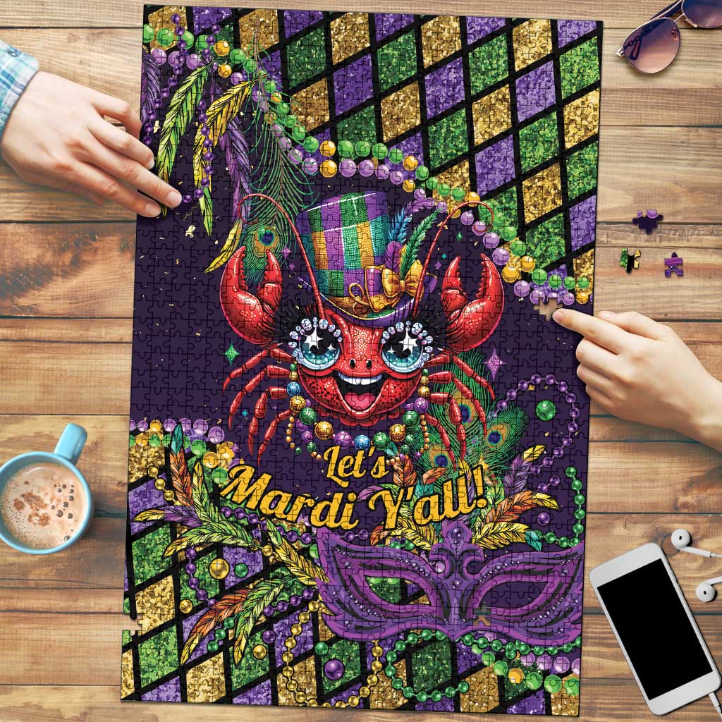 Mardi Gras Crawfish Puzzle Let's Mardi Y'all - Wonder Print Shop