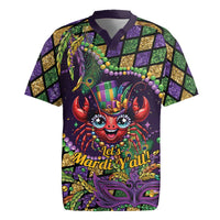 Mardi Gras Crawfish Rugby Jersey Let's Mardi Y'all - Wonder Print Shop
