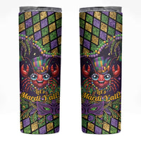 Mardi Gras Crawfish Skinny Tumbler Let's Mardi Y'all - Wonder Print Shop