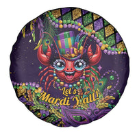 Mardi Gras Crawfish Spare Tire Cover Let's Mardi Y'all - Wonder Print Shop