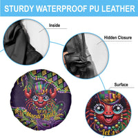 Mardi Gras Crawfish Spare Tire Cover Let's Mardi Y'all - Wonder Print Shop
