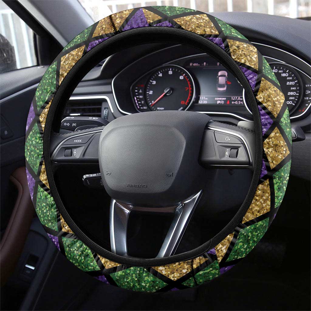 Mardi Gras Crawfish Steering Wheel Cover Let's Mardi Y'all - Wonder Print Shop