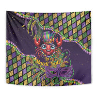 Mardi Gras Crawfish Tapestry Let's Mardi Y'all - Wonder Print Shop