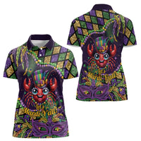 Mardi Gras Crawfish Women Polo Shirt Let's Mardi Y'all - Wonder Print Shop