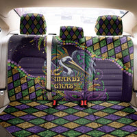 Mardi Gras Pelican Back Car Seat Cover Crowned Feathers Carnival Reign - Wonder Print Shop
