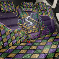 Mardi Gras Pelican Back Car Seat Cover Crowned Feathers Carnival Reign - Wonder Print Shop