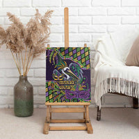 Mardi Gras Pelican Canvas Wall Art Crowned Feathers Carnival Reign - Wonder Print Shop