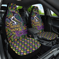 Mardi Gras Pelican Car Seat Cover Crowned Feathers Carnival Reign - Wonder Print Shop