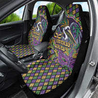 Mardi Gras Pelican Car Seat Cover Crowned Feathers Carnival Reign - Wonder Print Shop