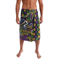 Mardi Gras Pelican Lavalava Crowned Feathers Carnival Reign - Wonder Print Shop
