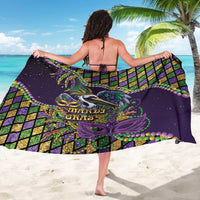 Mardi Gras Pelican Sarong Crowned Feathers Carnival Reign - Wonder Print Shop