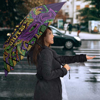 Mardi Gras Pelican Umbrella Crowned Feathers Carnival Reign - Wonder Print Shop