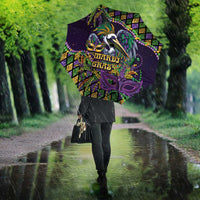 Mardi Gras Pelican Umbrella Crowned Feathers Carnival Reign - Wonder Print Shop