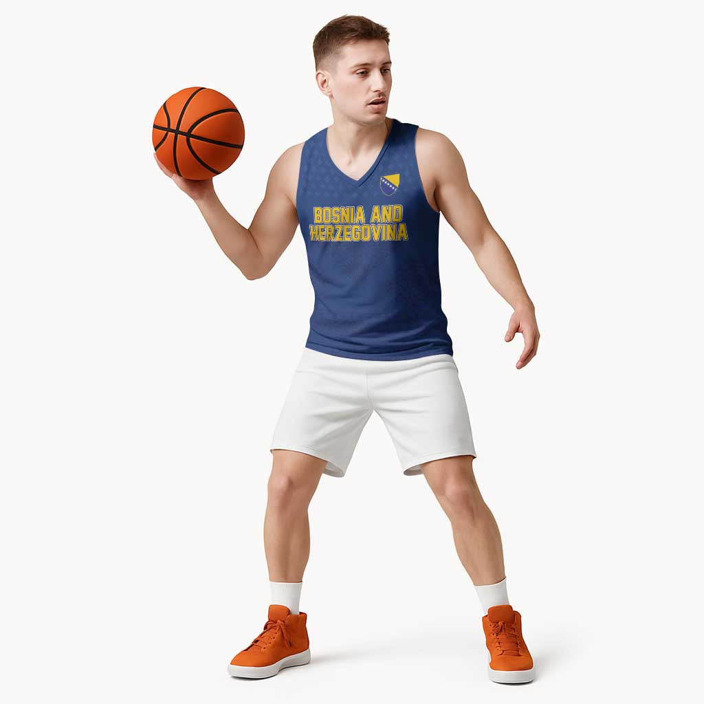 Custom Bosnia and Herzegovina Football 2026 Basketball Jersey Zmijanje Embroidery Pride