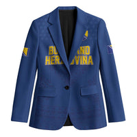 Custom Bosnia and Herzegovina Football 2026 Blazer Zmijanje Embroidery Pride