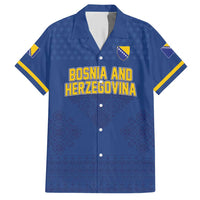 Custom Bosnia and Herzegovina Football 2026 Hawaiian Shirt Zmijanje Embroidery Pride
