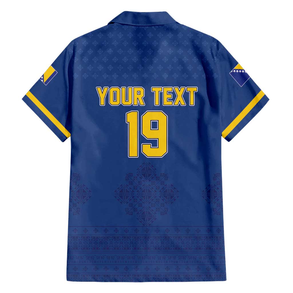 Custom Bosnia and Herzegovina Football 2026 Hawaiian Shirt Zmijanje Embroidery Pride