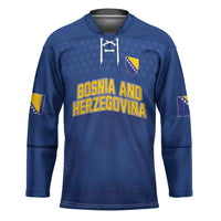 Custom Bosnia and Herzegovina Football 2026 Hockey Jersey Zmijanje Embroidery Pride