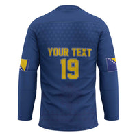 Custom Bosnia and Herzegovina Football 2026 Hockey Jersey Zmijanje Embroidery Pride