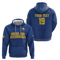Custom Bosnia and Herzegovina Football 2026 Hoodie Zmijanje Embroidery Pride