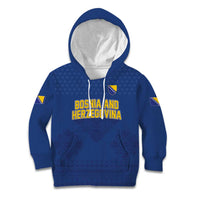 Custom Bosnia and Herzegovina Football 2026 Kid Hoodie Zmijanje Embroidery Pride
