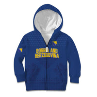 Custom Bosnia and Herzegovina Football 2026 Kid Hoodie Zmijanje Embroidery Pride