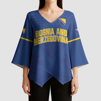 Custom Bosnia and Herzegovina Football 2026 Kimono Sleeve Blouse Zmijanje Embroidery Pride