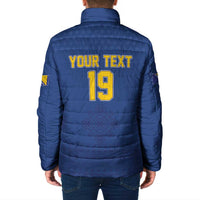 Custom Bosnia and Herzegovina Football 2026 Padded Jacket Zmijanje Embroidery Pride
