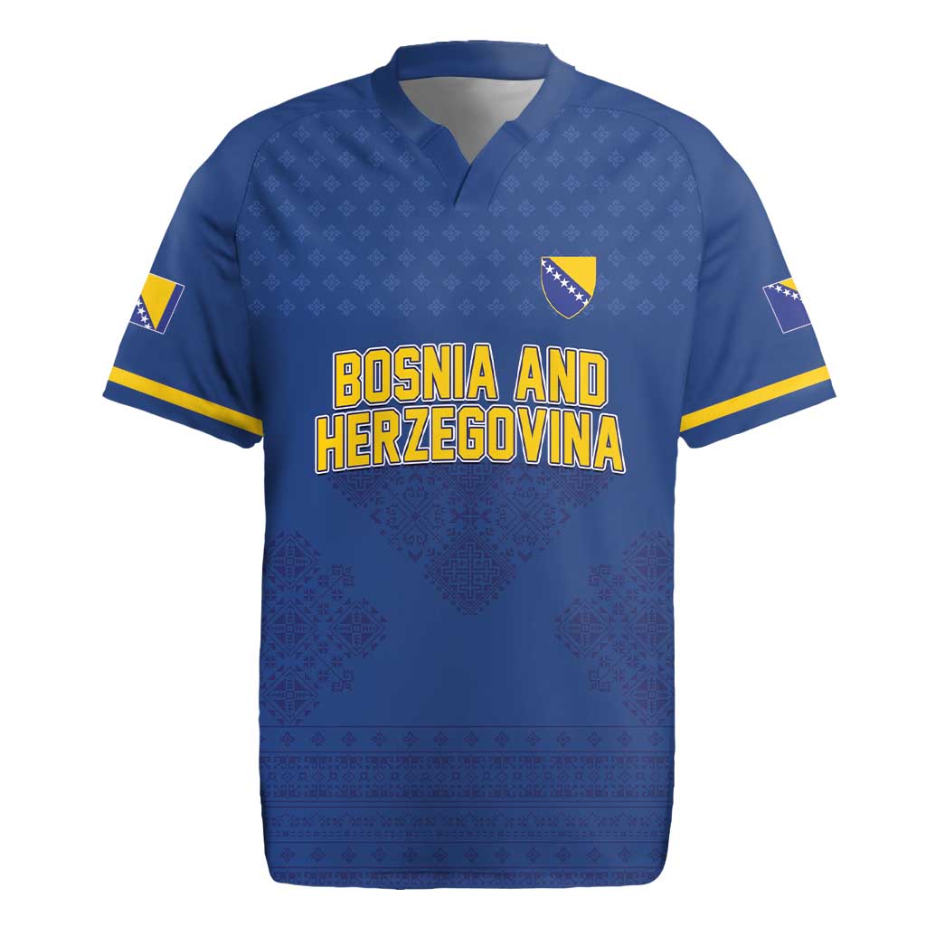 Custom Bosnia and Herzegovina Football 2026 Rugby Jersey Zmijanje Embroidery Pride