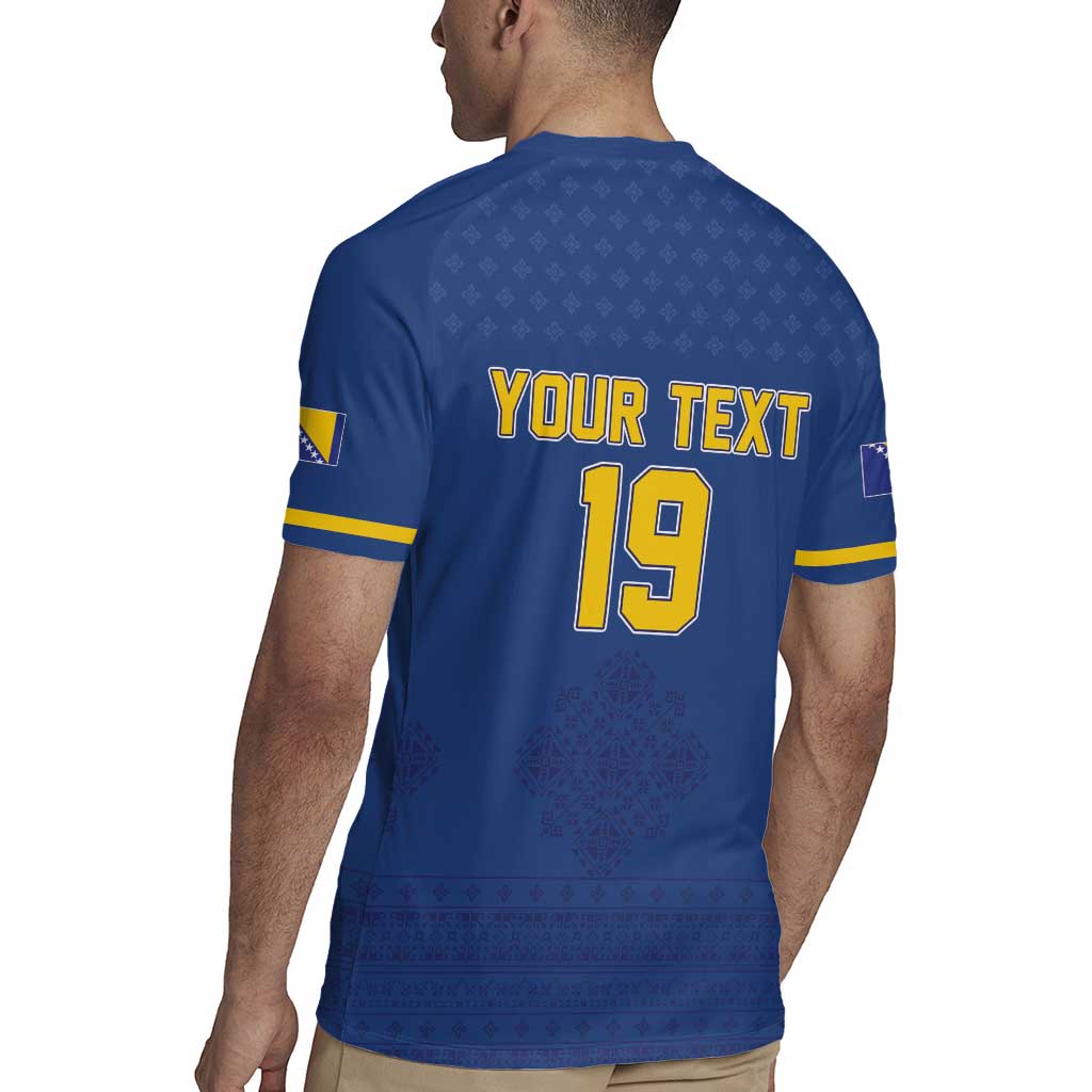 Custom Bosnia and Herzegovina Football 2026 Rugby Jersey Zmijanje Embroidery Pride