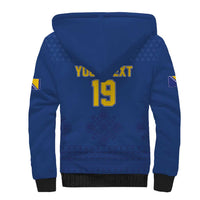 Custom Bosnia and Herzegovina Football 2026 Sherpa Hoodie Zmijanje Embroidery Pride