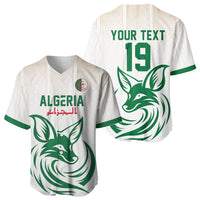 Custom World Football 2026 Algeria Baseball Jersey Les Fennecs Desert Fox Pride