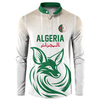 Custom World Football 2026 Algeria Button Sweatshirt Les Fennecs Desert Fox Pride