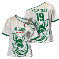 Custom World Football 2026 Algeria Cross Shoulder Shirt Les Fennecs Desert Fox Pride